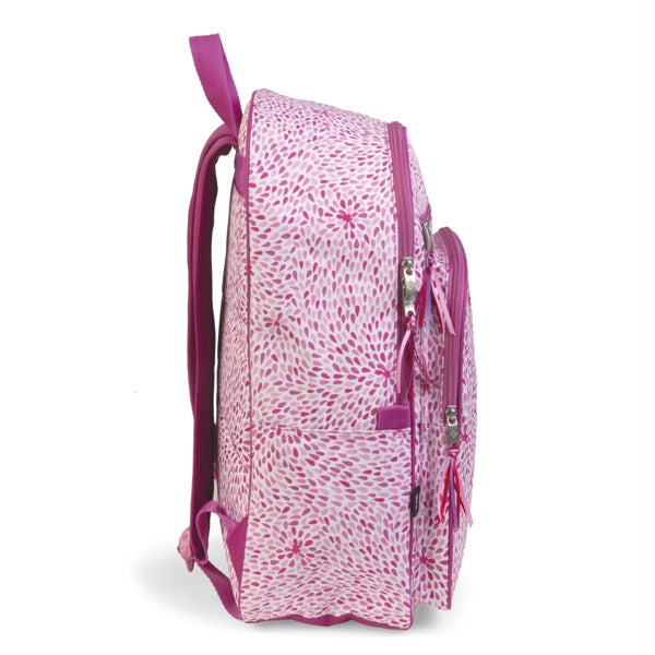 Pink petal school backpack for girls