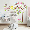 Scroll tree wall sticker for girls