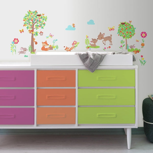 Woodland wall stickers for girls