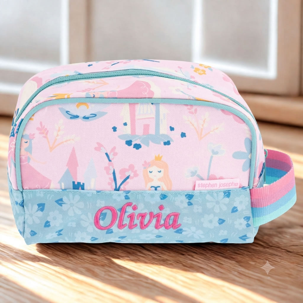 Personalised Kids Princess Wash Bag