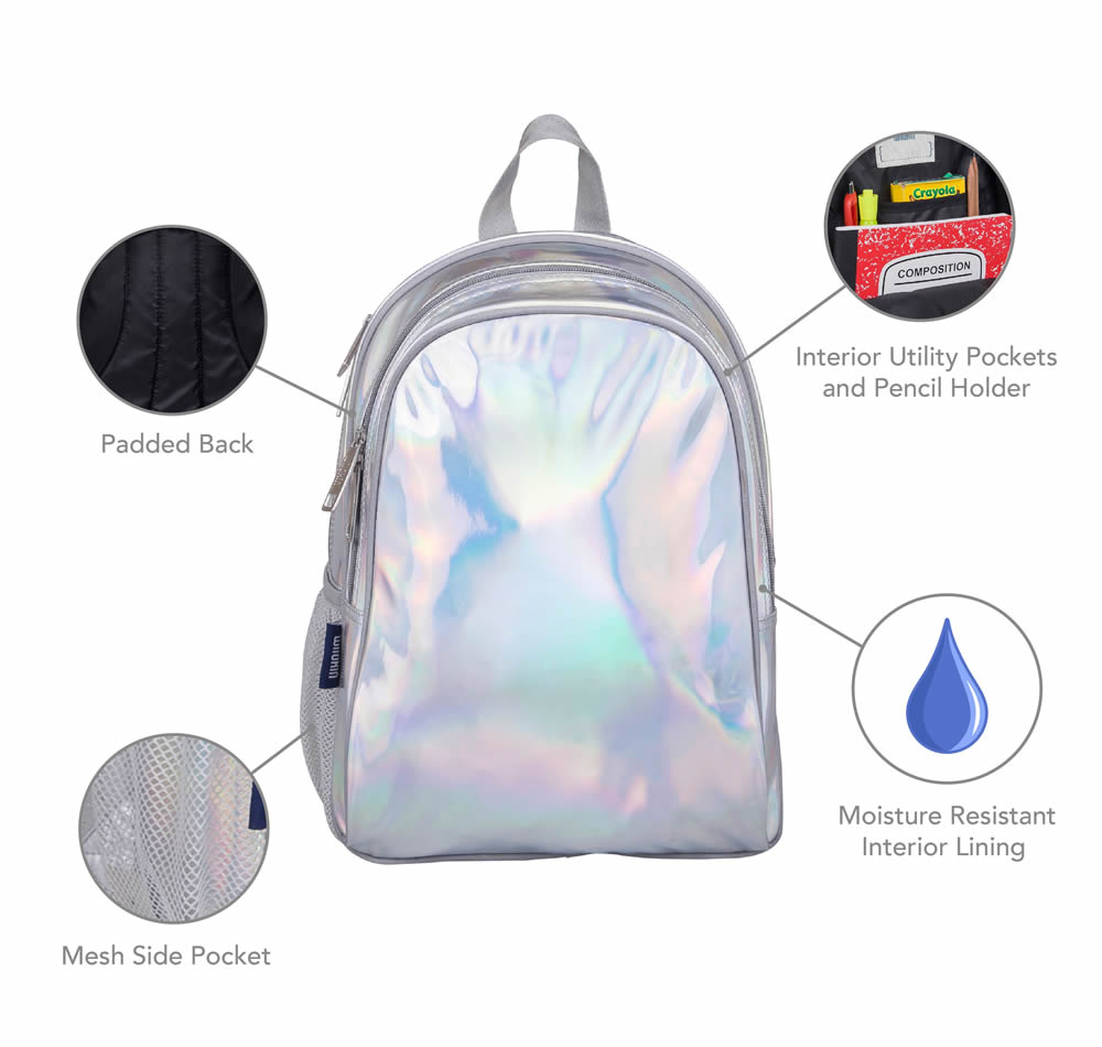Glitter backpack detail