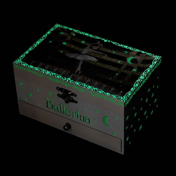 Glow-in-the-dark jewellery box for children