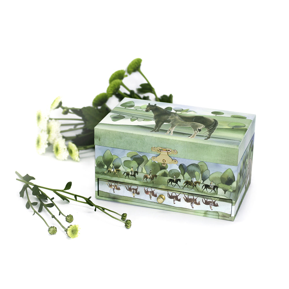 Girls’ horse musical jewellery box