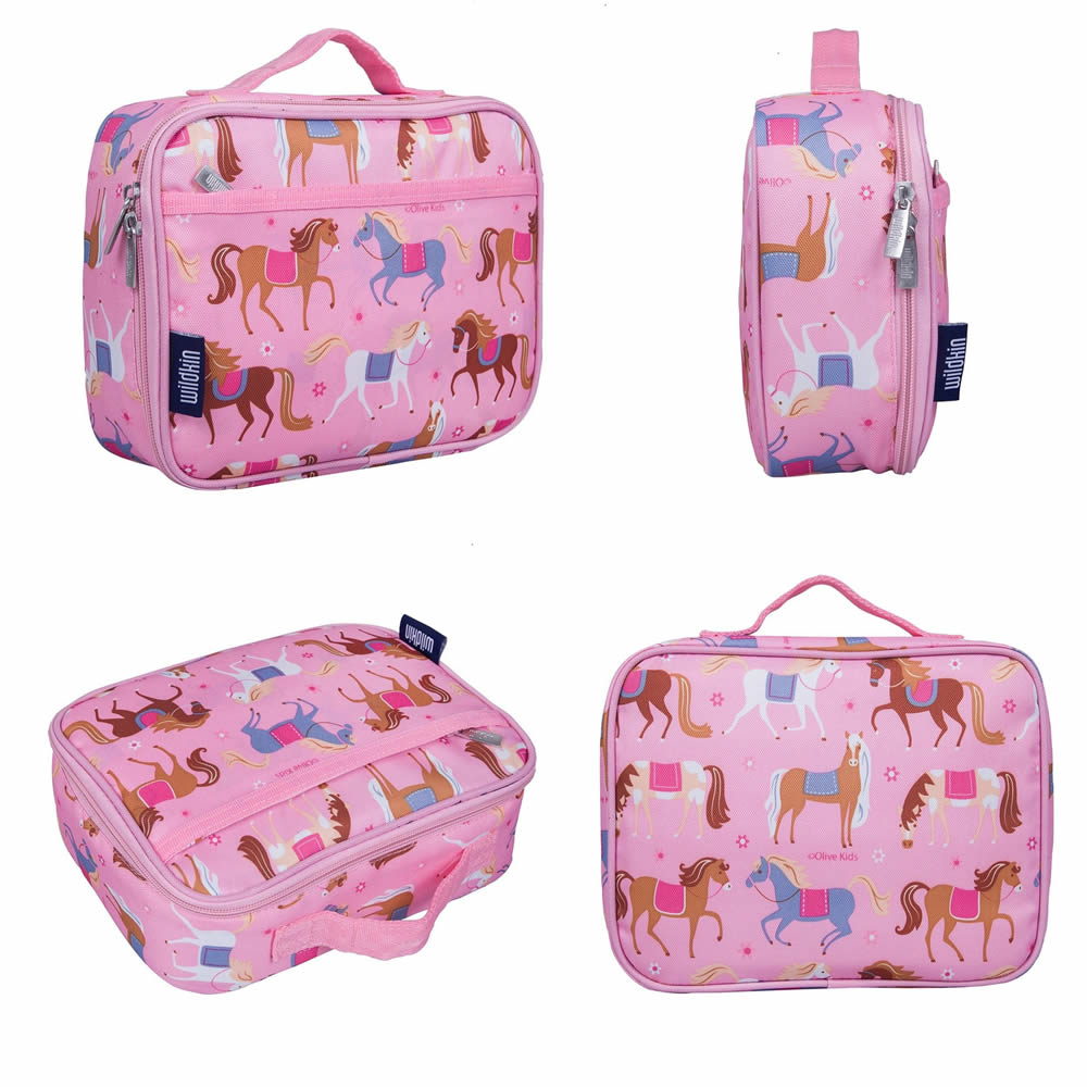 Horse design lunch bag for girls