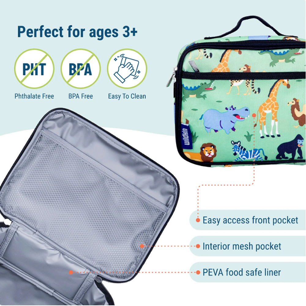 Personalised Kids Jungle Lunch Bag