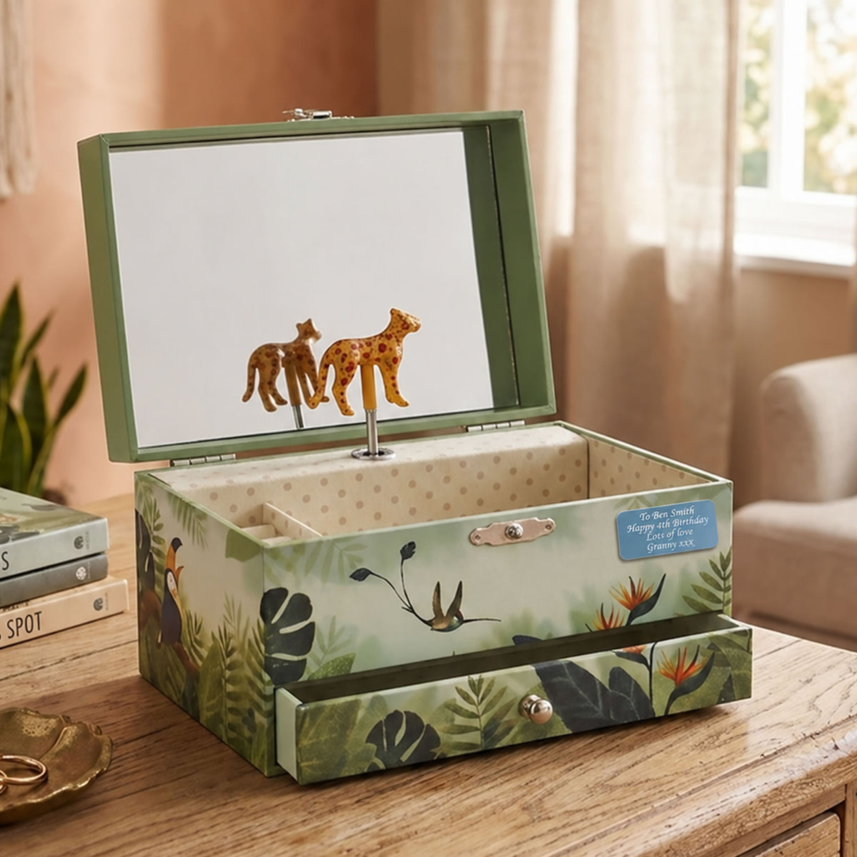 Personalised Girls Musical Jewellery Box - Savannah