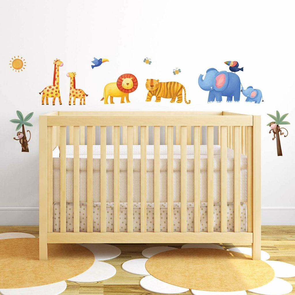 Jungle wall decals for a children’s room