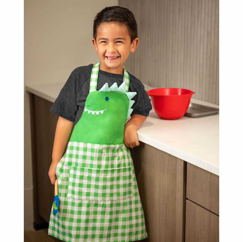 Dinosaur cooking apron for children