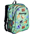 Personalised jungle animals backpack for children