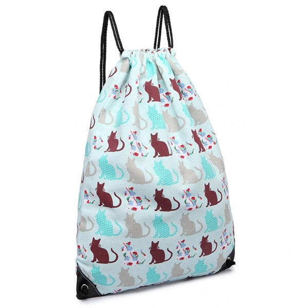 Blue cat PE bag for children