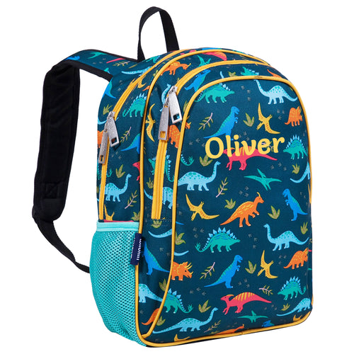 Personalised dinosaur rucksack for children