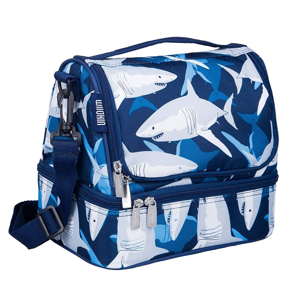 Shark double-decker lunch box for kids