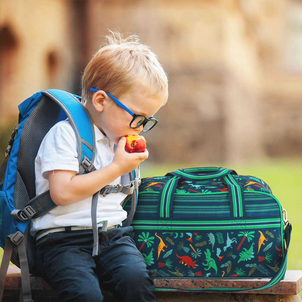 Dinosaur duffle bag for children