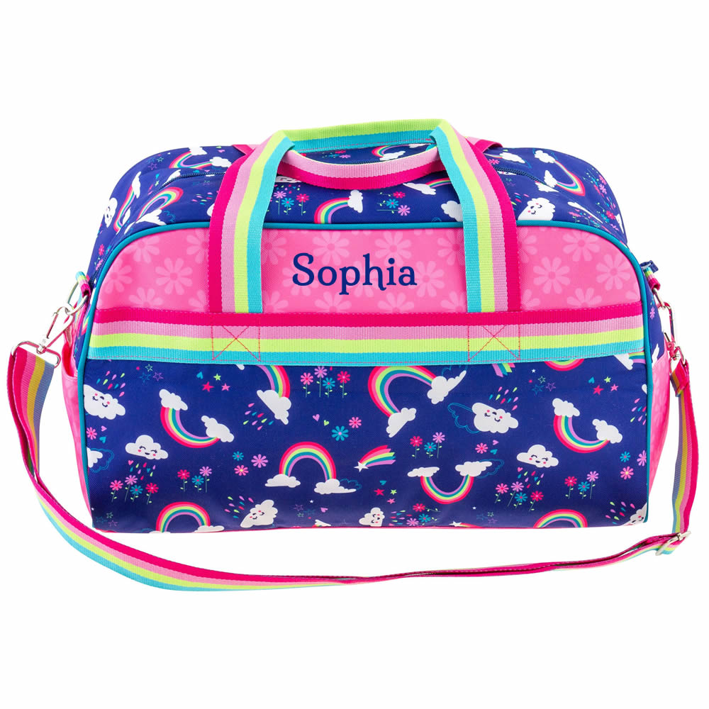 Girls’ rainbow duffle bag
