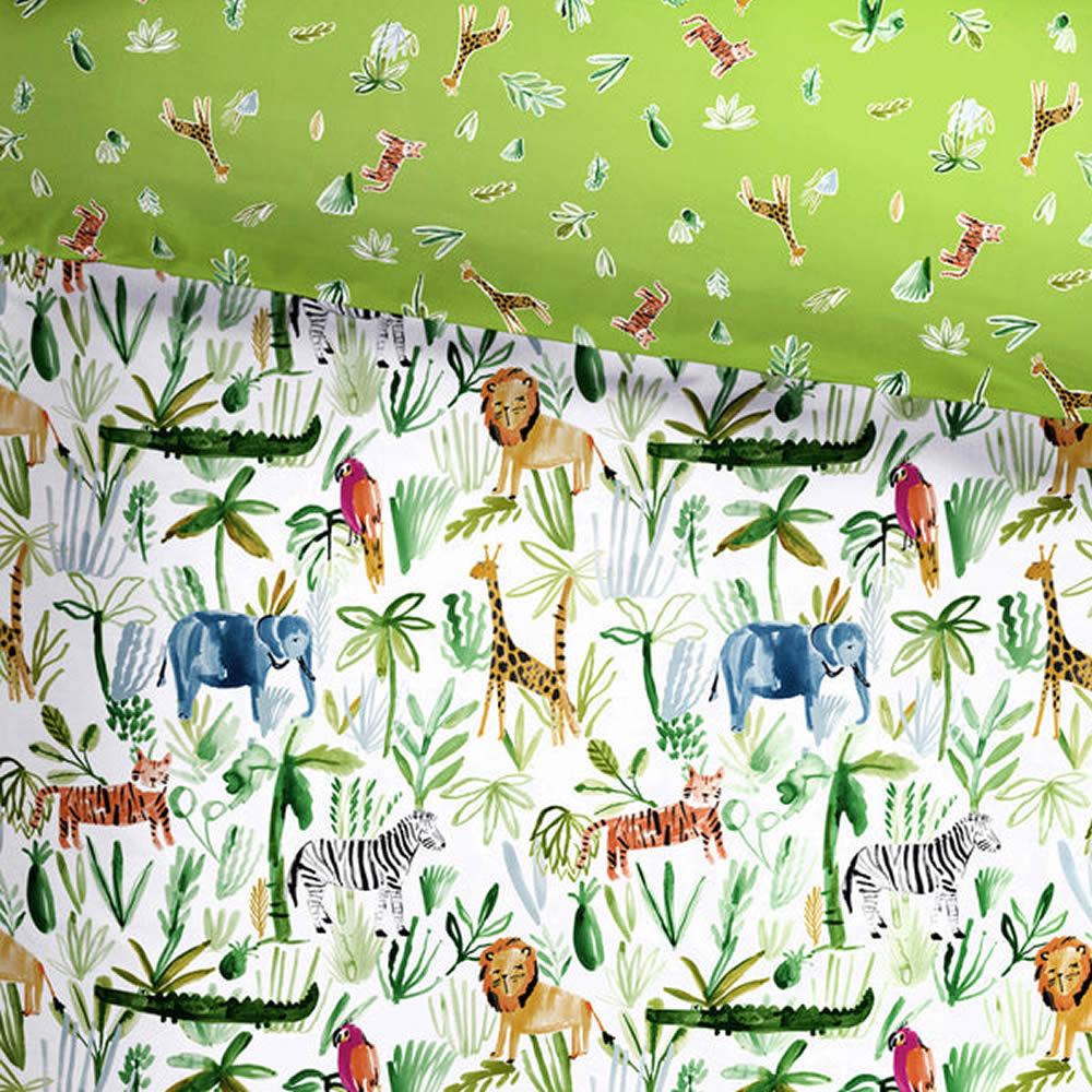 Jungle animal duvet set for kids