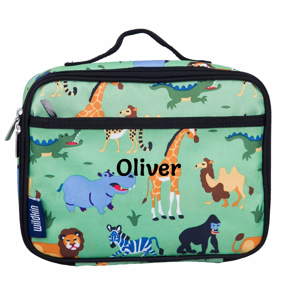 Personalised Jungle Toddler Backpack with Lunch Bag