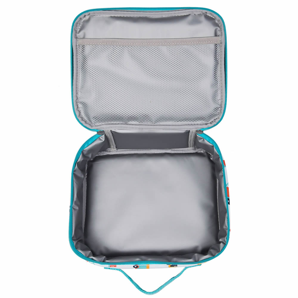 Open construction lunch box for kids