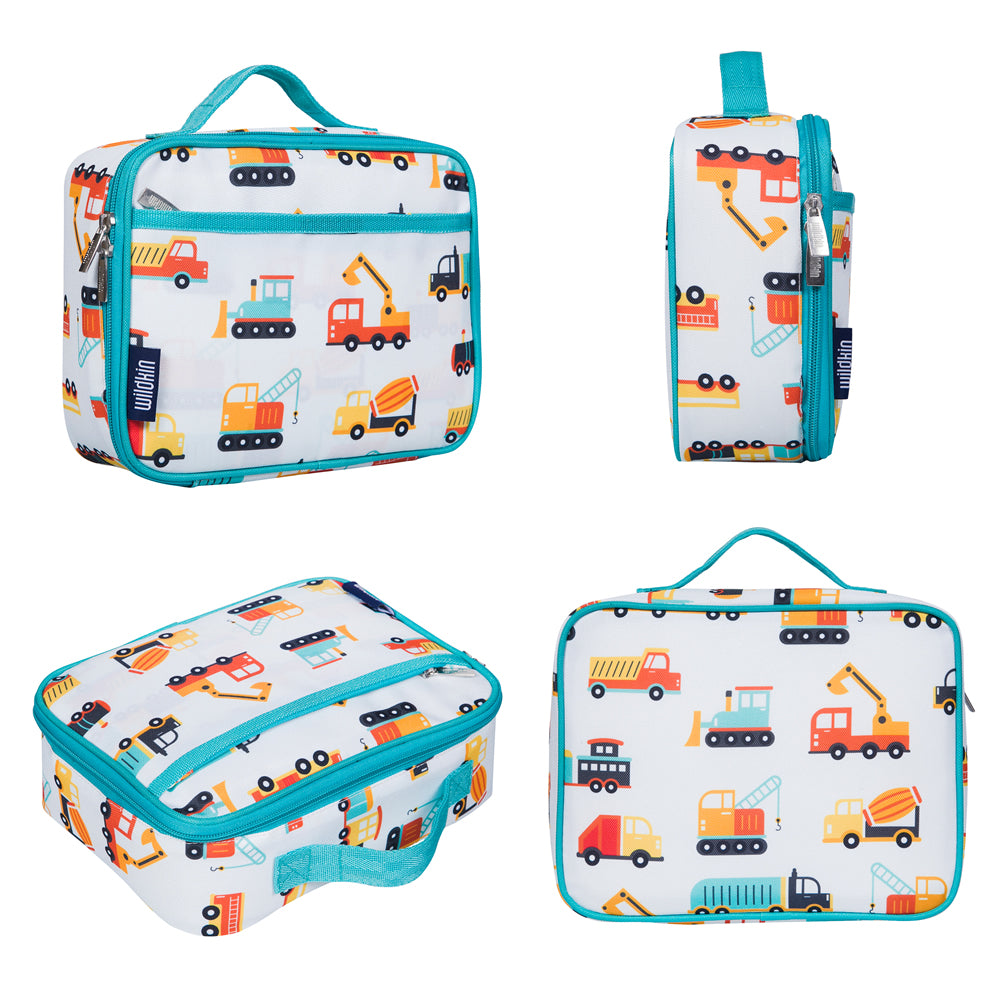 Modern construction lunch boxes for children