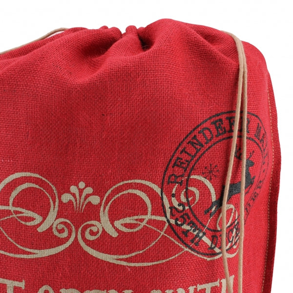 Kids’ red Christmas day sack