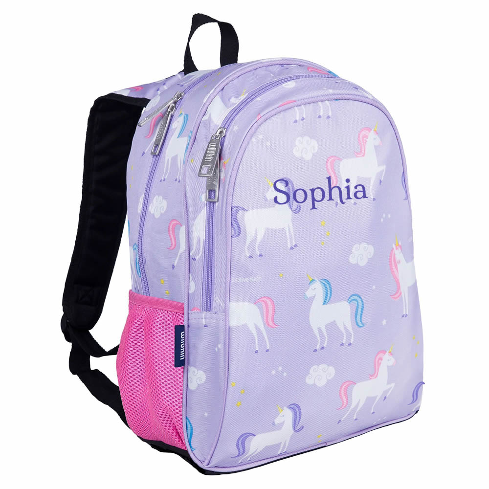 Personalised unicorn backpack for children