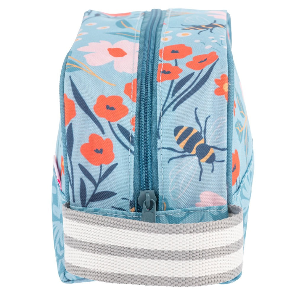 Inside of a bee wash bag for children