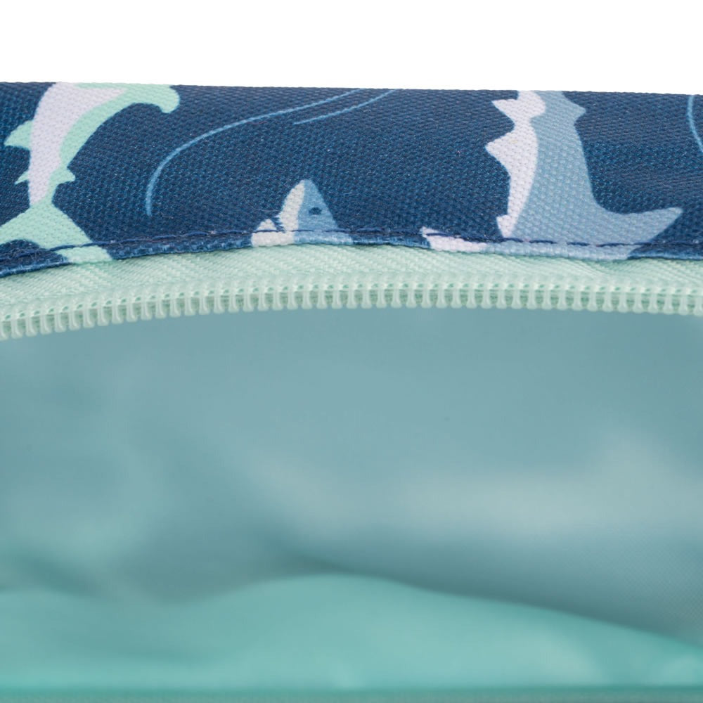 Children’s wash bag with shark design