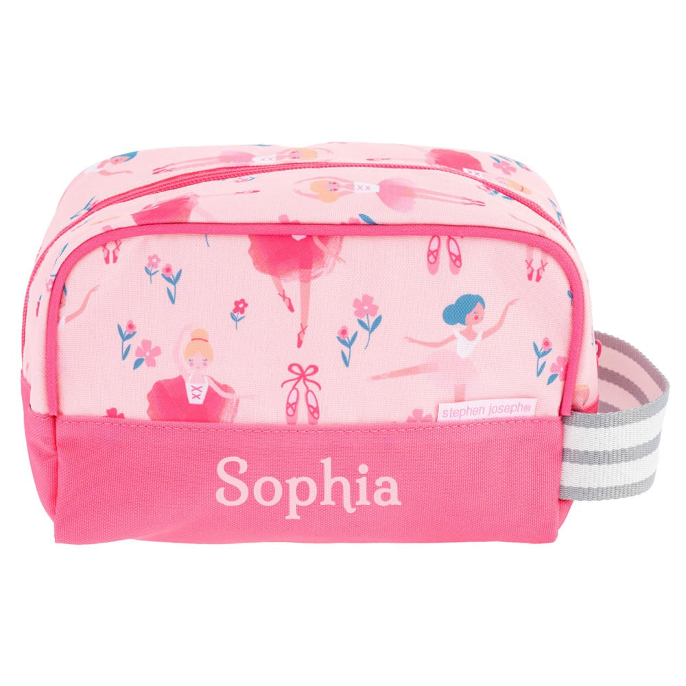 Personalised ballet design wash bag for children