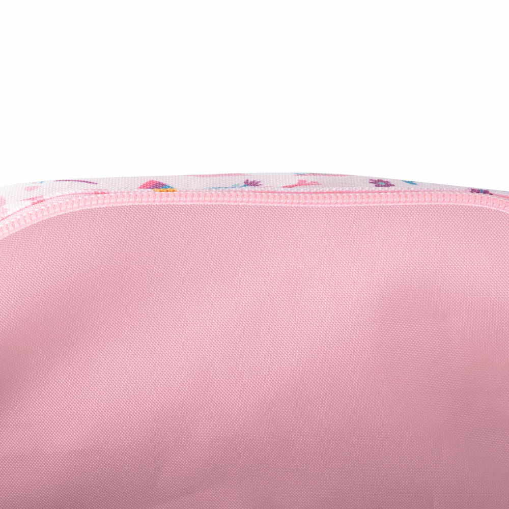 Inside of a children’s wash bag