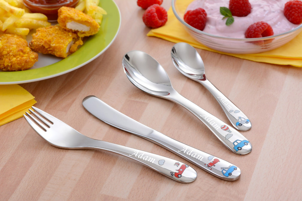 Transport cutlery set for children