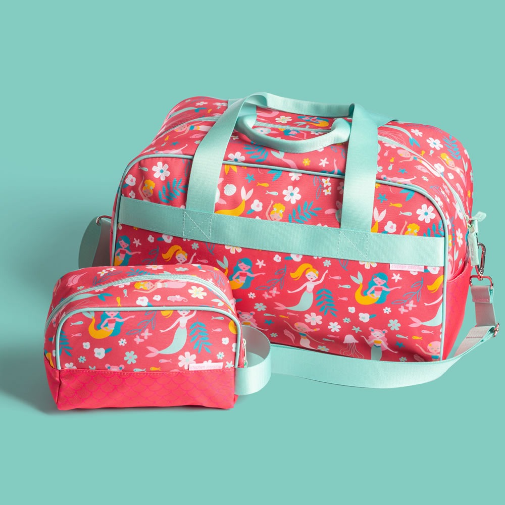 Mermaid duffle bag in a lifestyle setting