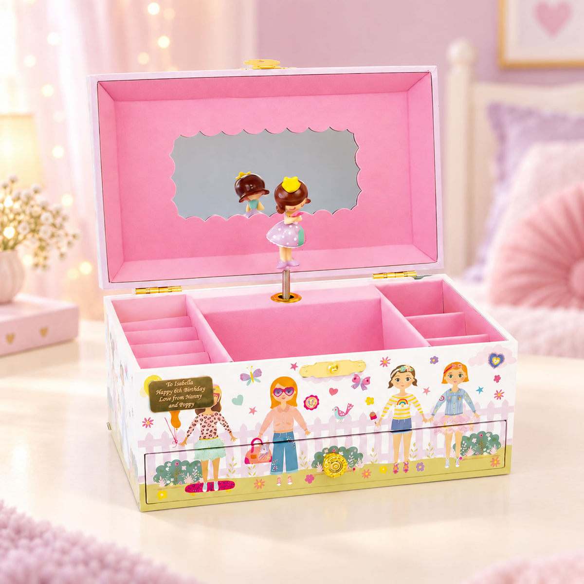 Personalised Girls Musical Jewellery Box - My Little Princess