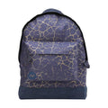 Mi-Pac cracked navy and gold backpack