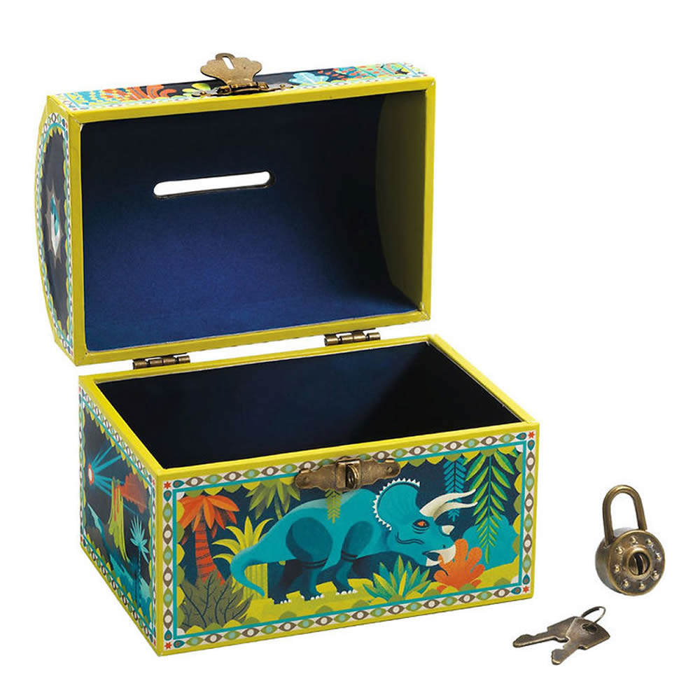 Open dinosaur money box for kids