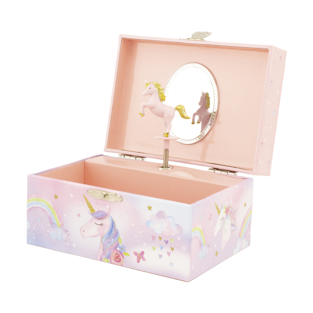 Personalised Girls Musical Jewellery Box - Unicorn