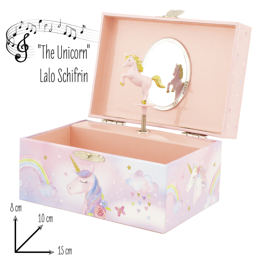Personalised Girls Musical Jewellery Box - Unicorn