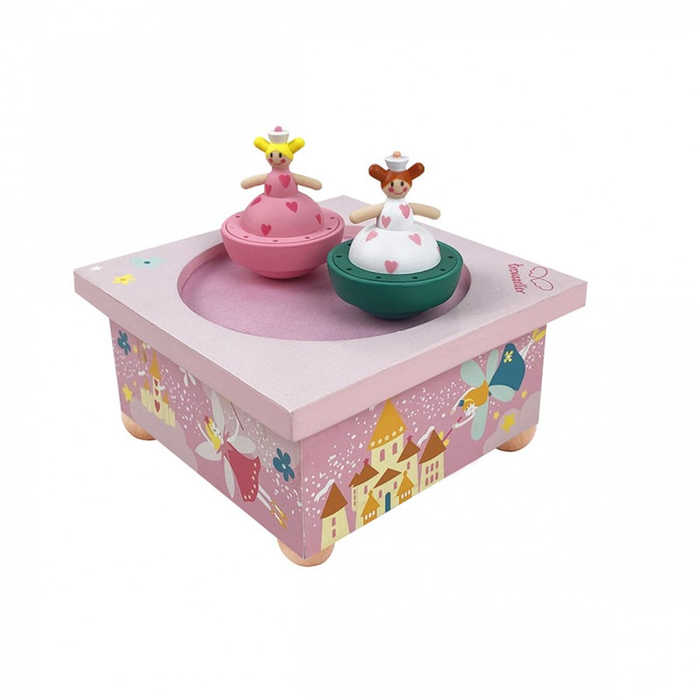 Wooden Princess Sisters musical box