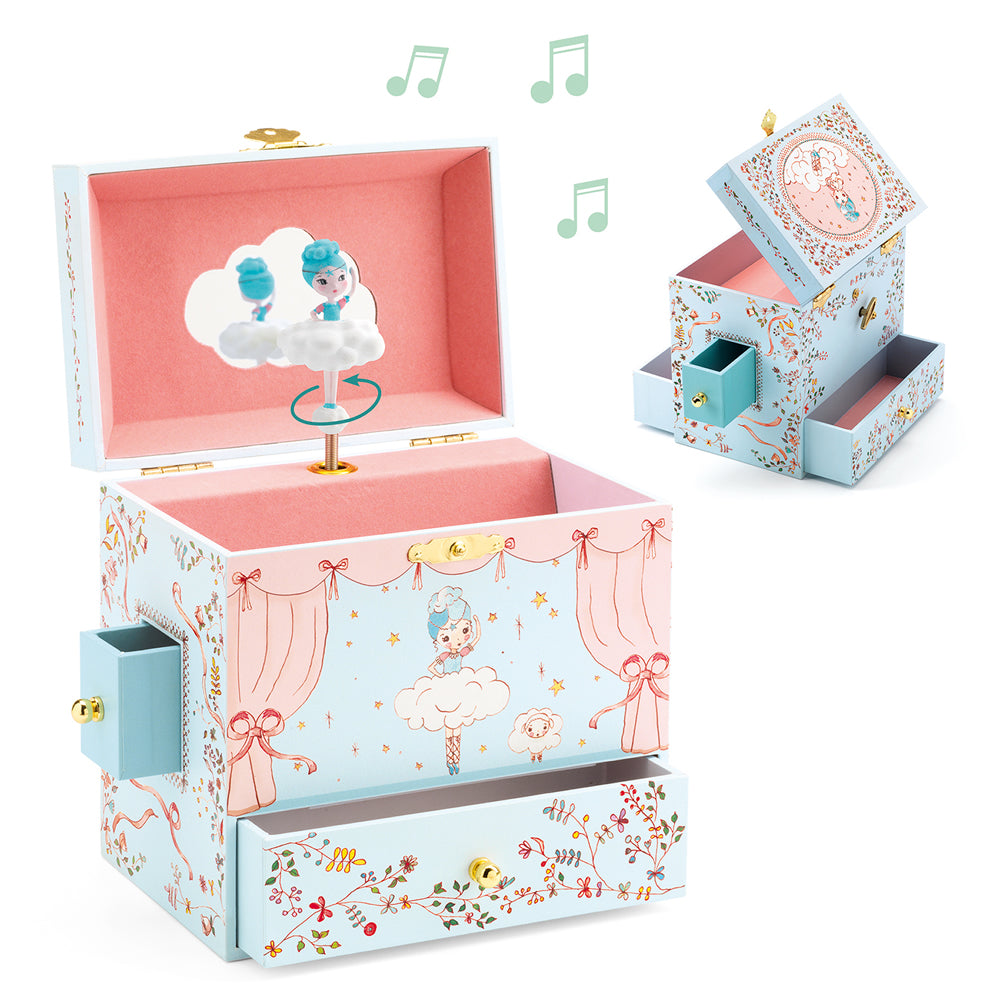 Musical jewellery box detail