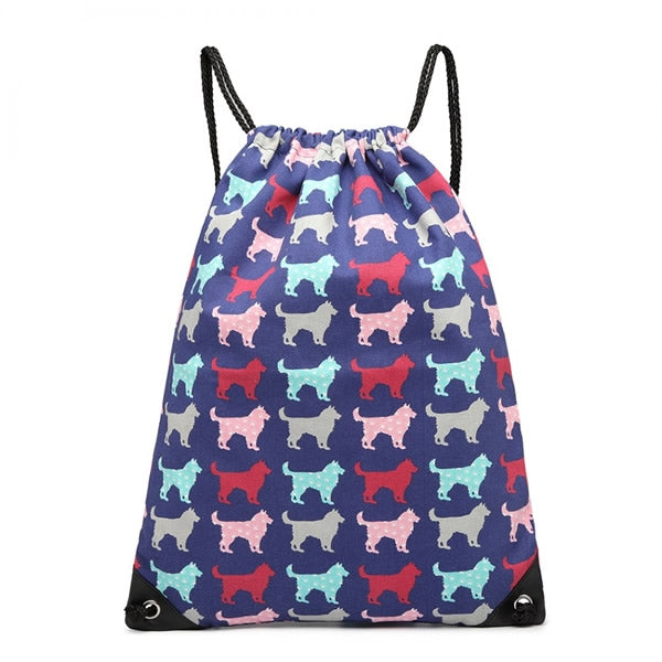 Navy dog PE bag