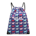 Navy dog PE bags for children