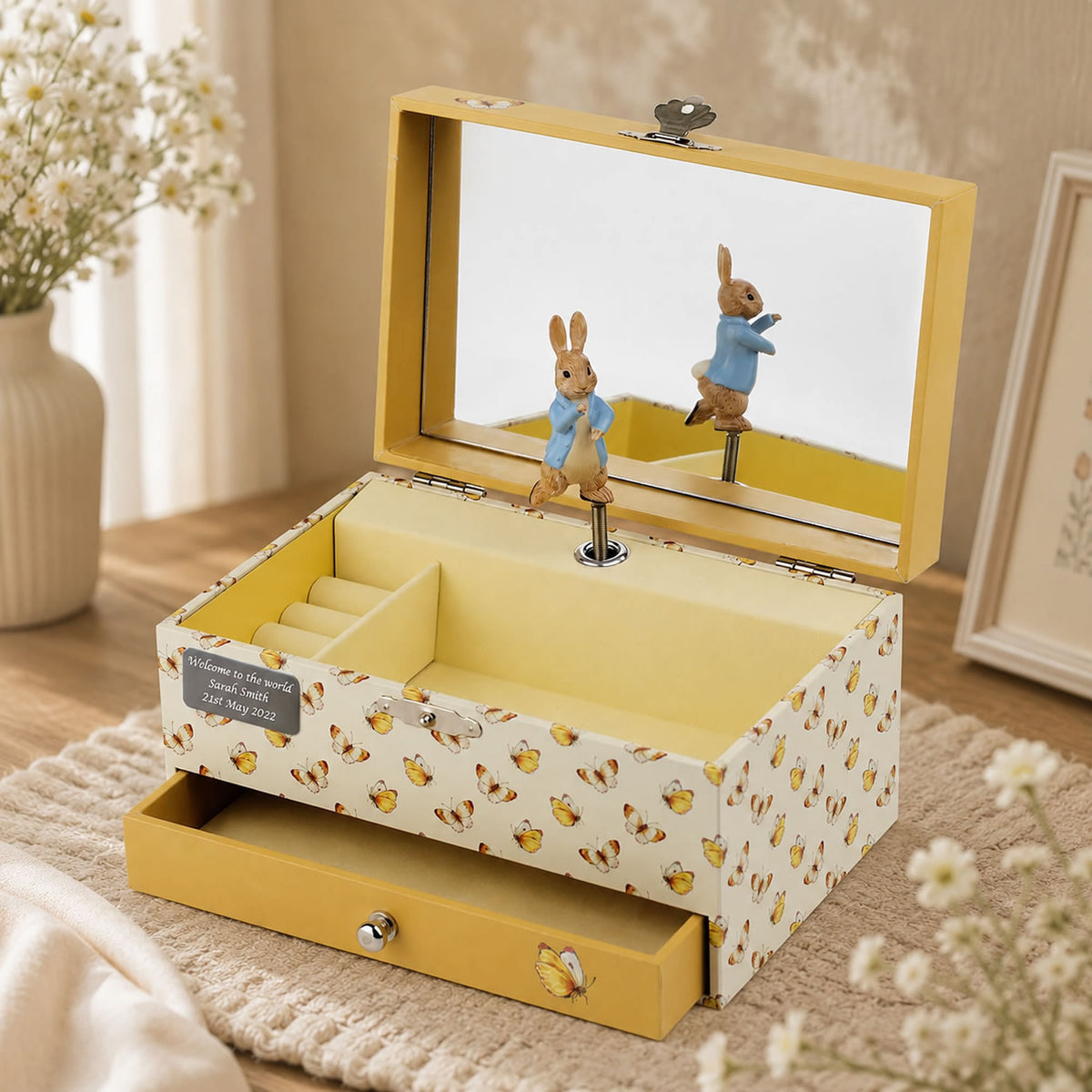 Personalised Musical Jewellery Box Large - Peter Rabbit