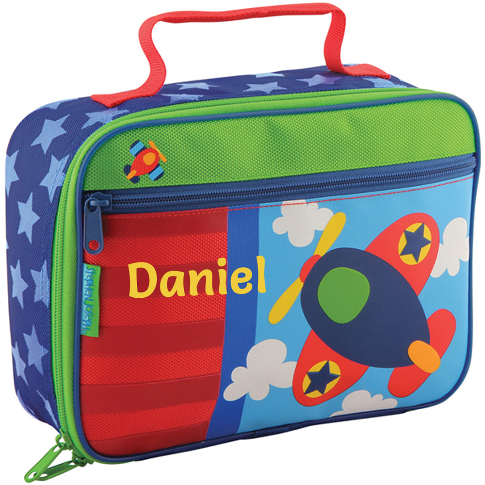 Personalised aeroplane lunch box for children