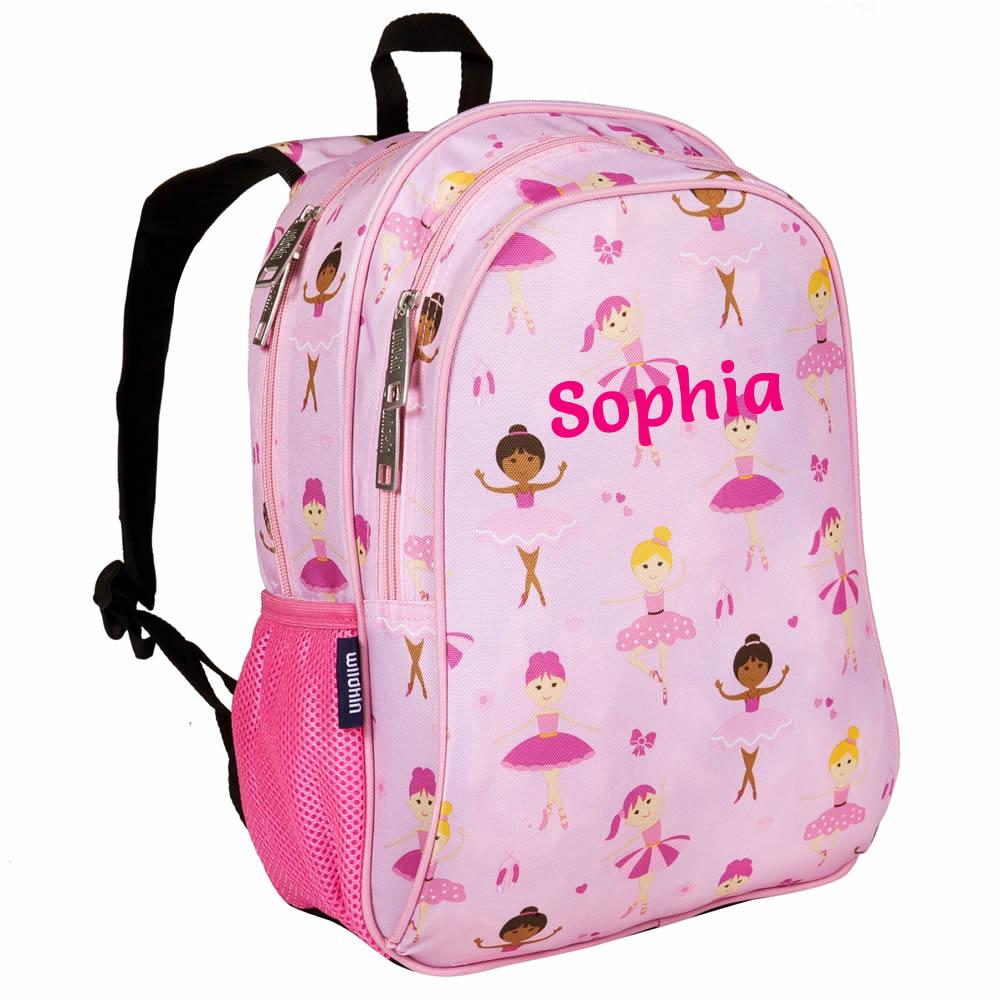 Personalised ballerina backpack for girls