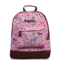 Personalised canvas dog backpack for children