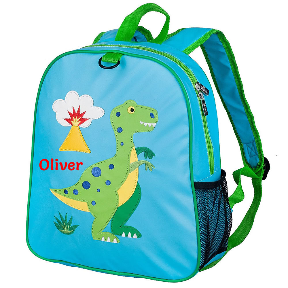 Personalised dinosaur backpack for children
