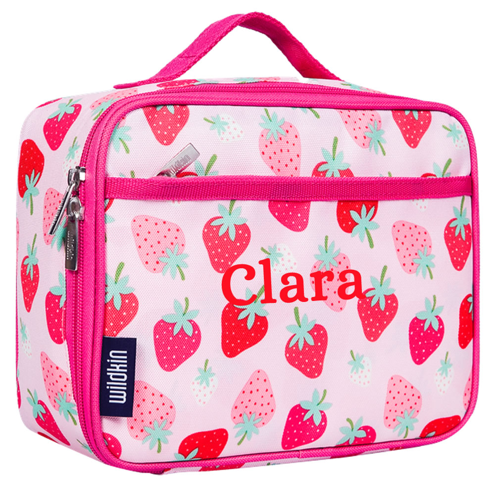 Personalised Kids Strawberry Lunch Bag