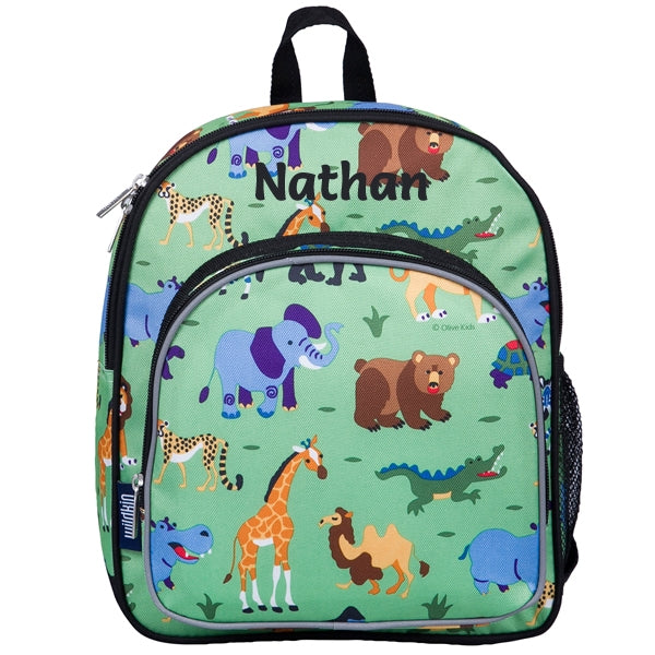 Personalised jungle toddler backpack