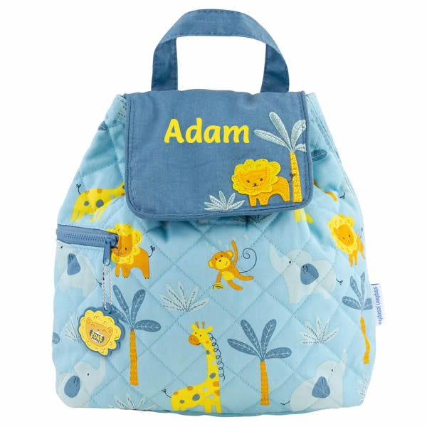 Personalised jungle toddler backpack