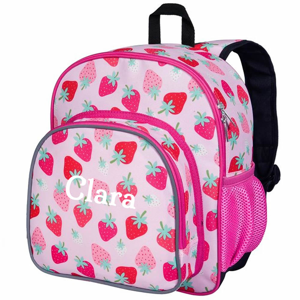 Personalised strawberry backpack for children