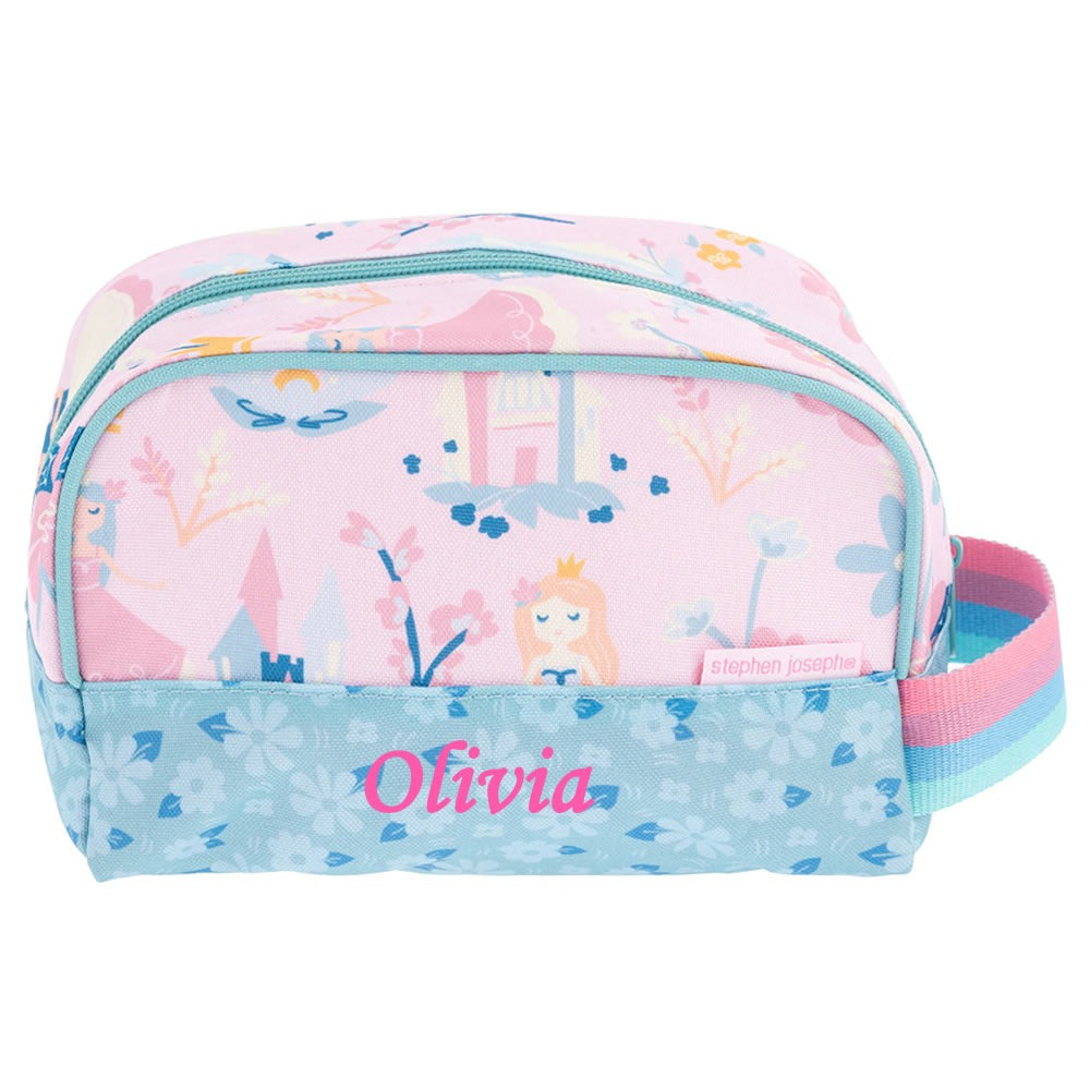 Personalised princess wash bag for children