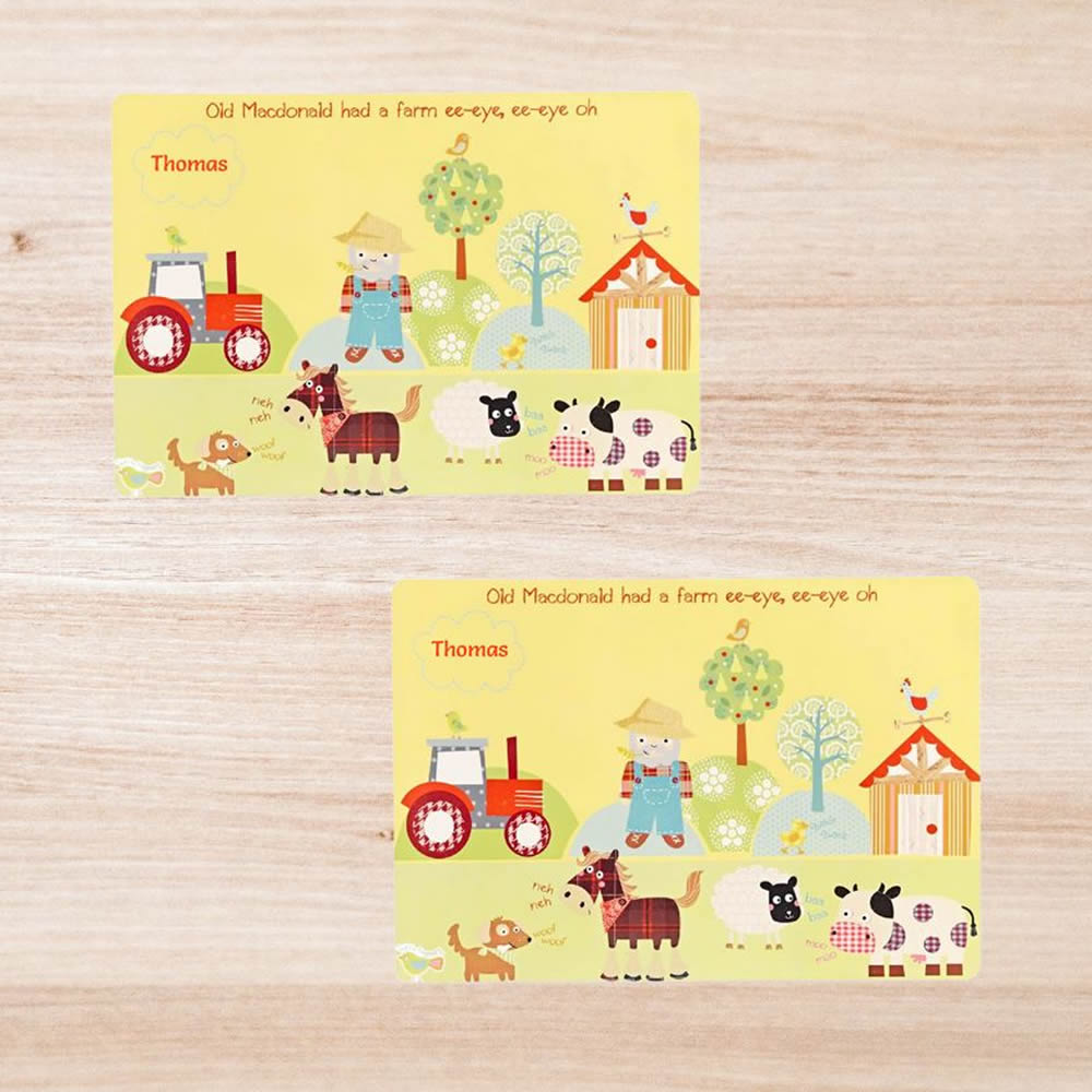 Personalised placemat for children